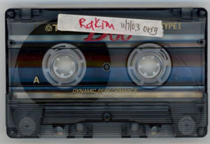 Rakim Demo Cassette Tape